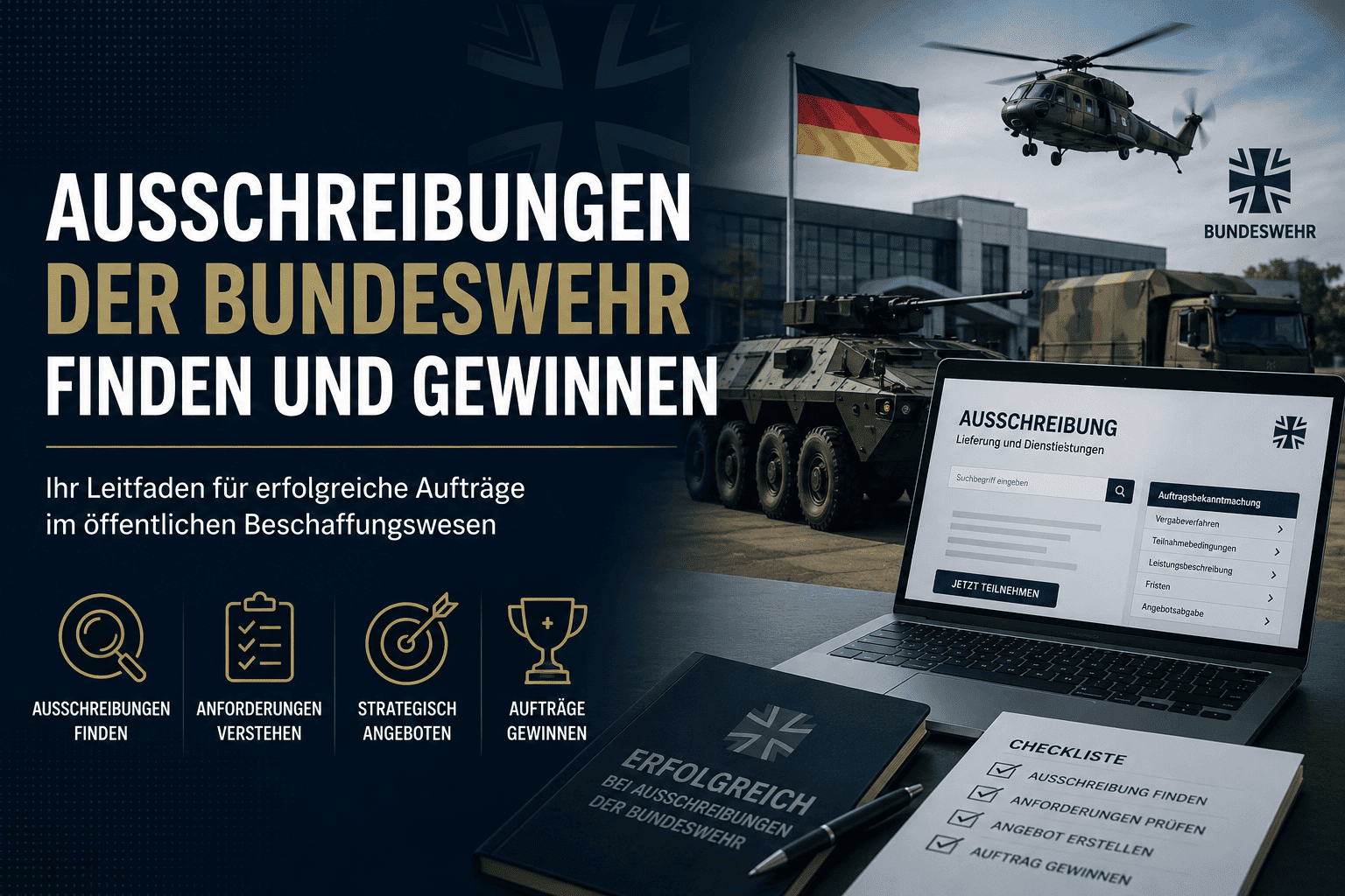 Ausschreibungen der Bundeswehr finden und gewinnen